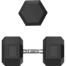 Гантель гексагональная UNIX FIT 42,5 кг обрезиненная DBHEX42_5x2