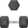 Гантель гексагональная UNIX FIT обрезиненная 15 кг, 2 шт. DBHEX15x2